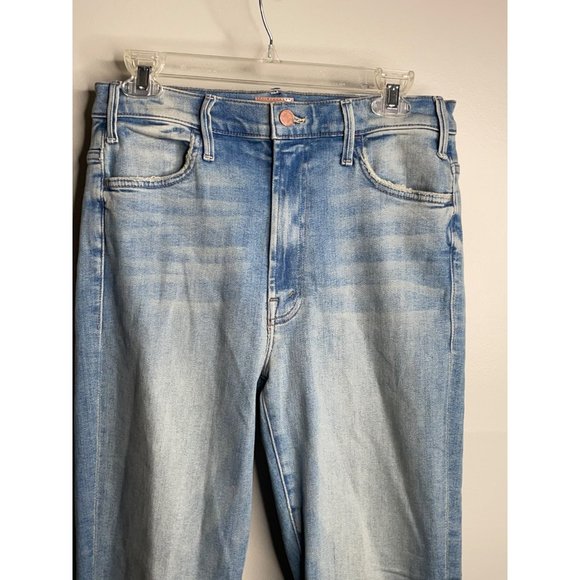 Mother The Hustler Ankle Fray Jeans Au Revoir Flare Raw Hem Size 31 NWT - Picture 8 of 8